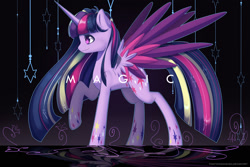 Size: 1800x1200 | Tagged: safe, artist:togeticisa, twilight sparkle, twilight sparkle (alicorn), alicorn, rainbow power, solo