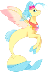 Size: 1436x2136 | Tagged: safe, artist:djspark3, princess skystar, seapony (g4), my little pony: the movie, simple background, smiling, solo, transparent background