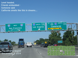 Size: 1280x960 | Tagged: safe, artist:shinzakura, pony, canterlot, date, east bay, fanfic, fanfic art, highway, interstate 80, los angeles, photoshop, redding, road sign, san francisco, seven days in sunny june, song reference