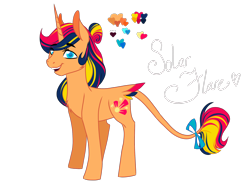 Size: 2048x1536 | Tagged: safe, artist:artfestation, oc, oc only, oc:solar flare, unicorn, magical lesbian spawn, offspring, parent:sunset shimmer, parent:twilight sparkle, parents:sunsetsparkle