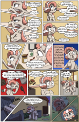 Size: 3300x5100 | Tagged: safe, artist:floofyfoxcomics, oc, oc only, oc:peppermint mocha (pegasusjedi), oc:sunlight days, pegasus, pony, comic:a dash of peppermint, cinnamon, comic, female, high res, mare