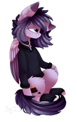 Size: 900x1428 | Tagged: safe, artist:twinkepaint, oc, oc only, oc:autumn mood, pegasus, pony, clothes, female, hoodie, mare, simple background, solo, transparent background