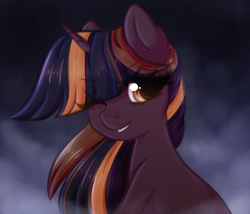 Size: 2712x2324 | Tagged: safe, artist:fluffymaiden, oc, oc only, oc:eve, pony, female, mare, one eye closed, solo