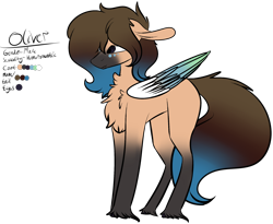 Size: 1944x1593 | Tagged: safe, artist:sweetmelon556, oc, oc only, oc:oliver, pegasus, pony, colored wings, male, multicolored wings, reference sheet, simple background, solo, stallion, transparent background