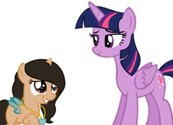 Size: 1024x742 | Tagged: safe, artist:cindydreamlight, twilight sparkle, twilight sparkle (alicorn), oc, oc:lele glimmer, alicorn, pony, female, filly, simple background, transparent background