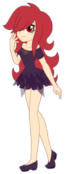 Size: 1600x4031 | Tagged: safe, artist:discorded-joker, oc, oc only, oc:rose petals, equestria girls, absurd resolution, clothes, equestria girls-ified, simple background, smiling, solo, transparent background