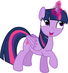 Size: 1799x1950 | Tagged: safe, artist:davidsfire, twilight sparkle, twilight sparkle (alicorn), alicorn, pony, female, magic, mare, open mouth, simple background, smiling, solo, transparent background, vector