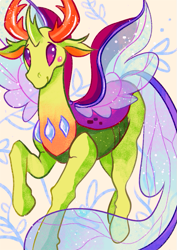 Size: 629x886 | Tagged: safe, artist:flickex, thorax, changedling, changeling, blushing, king thorax, looking at you, smiling, solo