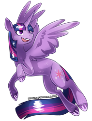 Size: 2731x3600 | Tagged: safe, artist:draikinator, twilight sparkle, twilight sparkle (alicorn), alicorn, pony, female, flying, mare, simple background, solo, transparent background