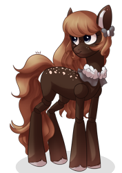 Size: 2894x4093 | Tagged: safe, artist:worldlofldreams, oc, oc only, earth pony, pony, bow, doll, doll pony, female, freckles, hair bow, mare, simple background, solo, toy, transparent background, unshorn fetlocks