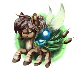 Size: 1271x1200 | Tagged: safe, artist:shivannie, oc, oc only, oc:plio, original species, eyes closed, solo