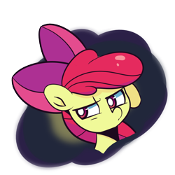 Size: 1000x1000 | Tagged: safe, artist:turtlefarminguy, apple bloom, earth pony, pony, bow, female, filly, hair bow, solo