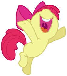 Size: 5016x5687 | Tagged: safe, artist:estories, apple bloom, earth pony, pony, absurd resolution, blank flank, bow, cute, female, filly, hair bow, nose in the air, open mouth, simple background, smiling, solo, transparent background, vector