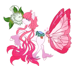 Size: 1024x913 | Tagged: safe, artist:coffeevixxen, oc, oc only, oc:poof, oc:strawberry, original species, duo