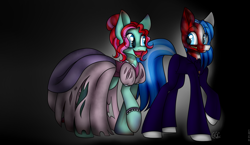 Size: 1865x1085 | Tagged: safe, artist:ggchristian, oc, oc only, oc:gg christian, pony, clothes, costume, dress, female, mare, nightmare night costume, two-face