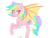 Size: 1024x768 | Tagged: safe, artist:chickenbrony, oc, oc only, oc:paper stars, pony, amputee, bandage, blushing, cute, female, looking at you, simple background, solo, sparkles, sparkly mane, stump