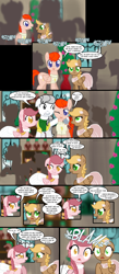 Size: 1000x2296 | Tagged: safe, artist:nimaru, oc, oc only, oc:black cherry, oc:breakneck, oc:rook, oc:spumoni, pegasus, pony, clothes, dress, oc x oc, rock, shipping, tumblr