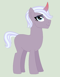 Size: 470x598 | Tagged: safe, artist:everythingf4ngirl, oc, oc only, oc:snow nova, pony, female, male to female, mare, offspring, parent:king sombra, parent:princess celestia, parents:celestibra, solo, trans girl, transgender