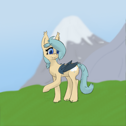 Size: 1024x1024 | Tagged: safe, artist:coolbreeze99, oc, oc only, oc:icy breeze, bat pony, pony