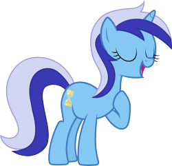 Size: 10000x9634 | Tagged: safe, artist:floppychiptunes, minuette, pony, unicorn, .svg available, absurd resolution, eyes closed, female, mare, simple background, solo, transparent background, vector