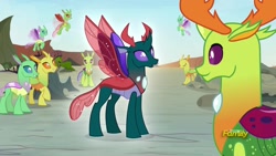 Size: 1920x1080 | Tagged: safe, screencap, pharynx, thorax, changedling, changeling, to change a changeling, debate in the comments, king thorax, prince pharynx