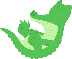 Size: 3533x2885 | Tagged: safe, artist:porygon2z, gummy, alligator, cute, eyes closed, happy, male, on back, simple background, smiling, solo, transparent background