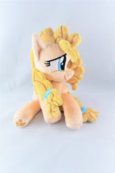 Size: 3648x5472 | Tagged: safe, artist:kazzysart, pear butter, pony, the perfect pear, beanie (plushie), high res, irl, photo, plushie, solo