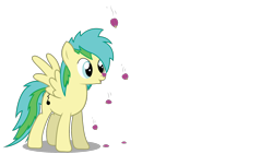 Size: 1920x1080 | Tagged: safe, artist:swivel-zimber, oc, oc only, oc:stormwolf, pegasus, pony, .svg available, female, flower, mare, petal, simple background, solo, svg, transparent background, vector