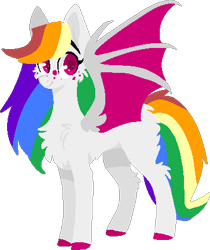 Size: 355x422 | Tagged: safe, artist:mscolorsplash, oc, oc only, bat pony, pony, solo