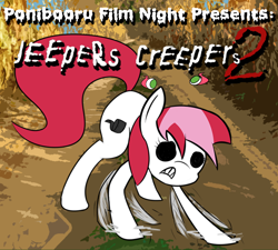 Size: 1000x900 | Tagged: safe, artist:daisyhead, oc, oc only, oc:flicker, pony, female, jeepers creepers, jeepers creepers 2, mare, ponibooru film night, solo