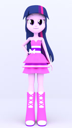 Size: 1080x1920 | Tagged: safe, artist:creatorofpony, artist:mkevinadam, twilight sparkle, equestria girls, 3d, clothes, dress, fall formal outfits, simple background, solo