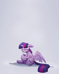 Size: 2000x2500 | Tagged: safe, artist:heir-of-rick, twilight sparkle, twilight sparkle (alicorn), alicorn, pony, crying, eyes closed, female, mare, sad, sitting, solo