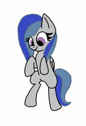 Size: 1440x2121 | Tagged: safe, oc, oc only, oc:cobalt, oc:cobalt skies, element pony, object pony, original species, pegasus, pony, bipedal, happy, ponified