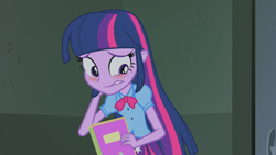 Size: 1920x1080 | Tagged: safe, screencap, twilight sparkle, equestria girls, rainbow rocks, blushing