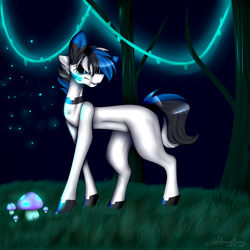 Size: 1000x1000 | Tagged: safe, artist:ohflaming-rainbow, oc, oc only, oc:eesti, earth pony, pony, estonia, mushroom, nation ponies, ponified, solo, tree