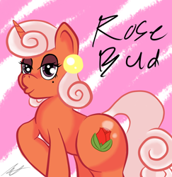 Size: 3300x3400 | Tagged: safe, artist:speedway king, oc, oc only, oc:rosebud, pony, unicorn, bedroom eyes, female, pouting, solo