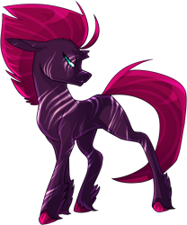 Size: 2704x3257 | Tagged: safe, artist:draikinator, tempest shadow, pony, unicorn, my little pony: the movie, alternate design, broken horn, colored hooves, eye scar, female, mare, scar, simple background, solo, transparent background, unshorn fetlocks