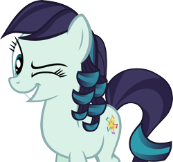 Size: 5282x4948 | Tagged: safe, artist:ironm17, coloratura, absurd resolution, grin, one eye closed, rara, simple background, smiling, solo, transparent background, vector, wink