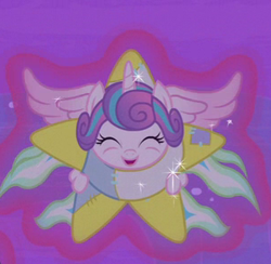 Size: 302x295 | Tagged: safe, screencap, princess flurry heart, alicorn, once upon a zeppelin, clothes, costume, cropped, cute, flurrybetes, northern star costume, solo