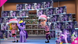 Size: 1280x716 | Tagged: safe, screencap, twilight sparkle, twilight sparkle (alicorn), alicorn, elf, 3d, christmas, commercial, elf ears, holiday, toy