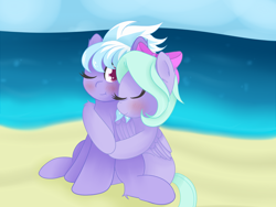 Size: 1600x1200 | Tagged: safe, artist:zlight, cloudchaser, flitter, pony, blushing, female, incest, lesbian, pegacest, shipping