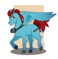 Size: 1156x1187 | Tagged: safe, artist:digittleartnix, oc, oc only, oc:ace skywriter, pegasus, pony, aviator goggles