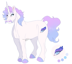 Size: 990x880 | Tagged: safe, artist:bijutsuyoukai, oc, oc only, oc:tres chic, unicorn, ear fluff, facial hair, male, moustache, offspring, parent:fleur-de-lis, parent:prince blueblood, parents:fleur-de-blueblood, simple background, smiling, solo, stallion, transparent background, watermark