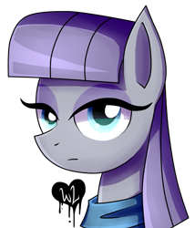 Size: 827x966 | Tagged: safe, artist:whitelie, maud pie, earth pony, pony, bust, female, mare, portrait, simple background, solo, transparent background