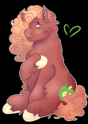 Size: 1024x1448 | Tagged: safe, artist:bewarethemusicman, big macintosh, alternate hairstyle, freckles, unshorn fetlocks