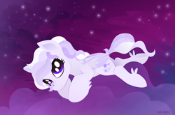 Size: 3226x2133 | Tagged: safe, artist:pedrohander, oc, oc only, oc:starstorm slumber, pegasus, pony, cloud, solo