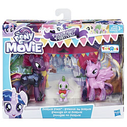 Size: 500x500 | Tagged: safe, spike, tempest shadow, twilight sparkle, twilight sparkle (alicorn), alicorn, dragon, my little pony: the movie, merchandise, official, princess parade, sparkles, toy