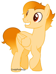 Size: 1024x1344 | Tagged: safe, artist:cindydreamlight, oc, oc only, oc:fire ball, pegasus, pony, male, simple background, solo, stallion, transparent background