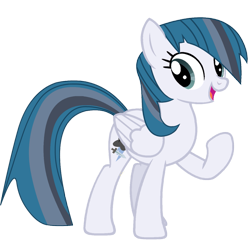 Size: 1345x1357 | Tagged: safe, artist:user-434, oc, oc only, oc:kamino storm, pegasus, pony, female, mare, simple background, transparent background