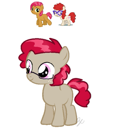Size: 473x533 | Tagged: safe, artist:royalswirls, oc, magical lesbian spawn, offspring, parent:babs seed, parent:twist, parents:babstwist, solo
